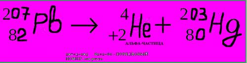 Ядро свинца превратилось в ядро ртути. какую частицу выбросило ядро свинца? напишите уравнение этого