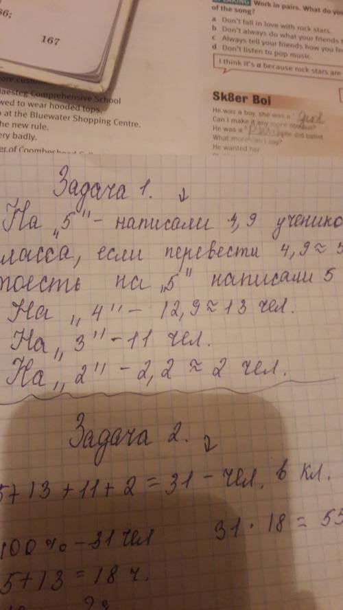 На рисуке 8.1 в виде столичной диаграммы изображены оценки учеников за контрольную работу по .ответь