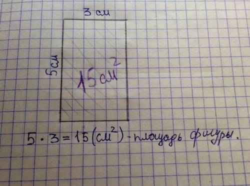 Построй три фигуры, площадь каждой из которых 15 см2