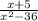 \frac{x+5}{ x^{2} -36}