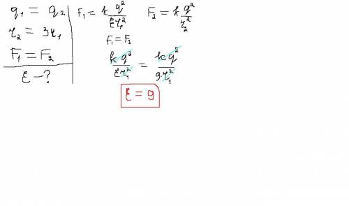 2одинаковых заряженных шарика находились в жидком диэлектрике на некотором расстоянии затем их перем