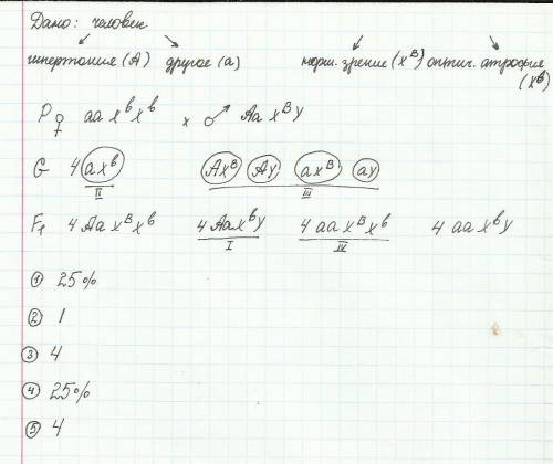 Генетическая по биологии. 10кл. 65 . гипертония у человека определяется доминантным аутосомным геном