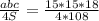 \frac{abc}{4S} = \frac{ 15*15*18}{4*108}