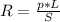 R = \frac{p*L}{S}