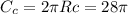 C_{c}=2 \pi R{c}=28 \pi