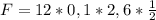 F =12*0,1*2,6* \frac{1}{2}