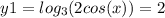 y1=log_3(2cos(x))=2