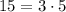 15=3\cdot5