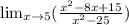 \lim_{x \to 5} ( \frac{x^{2} -8x+15 }{ x^{2} -25} )