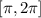 [\pi,2\pi]