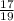 \frac{17}{19}