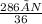 \frac{286×N}{36}