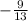 -\frac{9}{13}