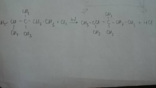 15 ! какие монохлорпроизводные могут образовываться при хлорировании 2,3,3-триметилпентан.распишите,