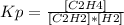 Kp= \frac{[C2H4]}{[C2H2]*[H2]}