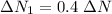 \Delta N_1=0.4\ \Delta N