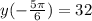 y(- \frac{5\pi}{6})=32