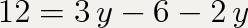 Реши уравнения ! 1) 2x-5=4x+7= 2) 12=3y-6-2y=