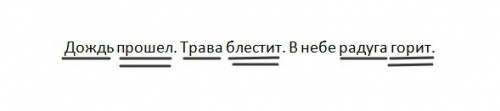 Прочитайте впишите в предложения пропущенные слова в небе слова до справок: блестит,дождь,горит. под