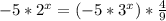 -5*2^{x}=(-5*3^x)* \frac{4}{9}