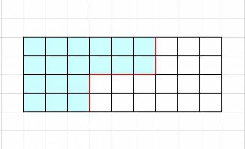 Прямоугольник 4 на 9 клеток разрежьте по сторонам клеток на две равные части так чтобы из них можно