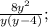 \frac{8y^2}{y(y-4)};