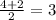 \frac{4+2}{2} =3&#10;