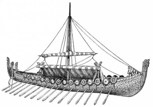Вопрос: схематическиий рисунок коробля викингов-скандинавов? только-только нормальный
