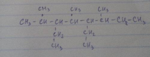Составить формулы: 2; 4; 6 -триметил -3 ; 5 -диэтилоктан