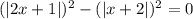 (|2x+1|)^2-(|x+2|)^2=0