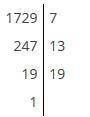 Разложите на простые множители числа а) 1729 б) 27720