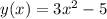 y(x)=3x^2-5