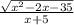 \frac{\sqrt{x^{2}-2x-35}}{x+5}