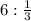 6: \frac{1}{3}