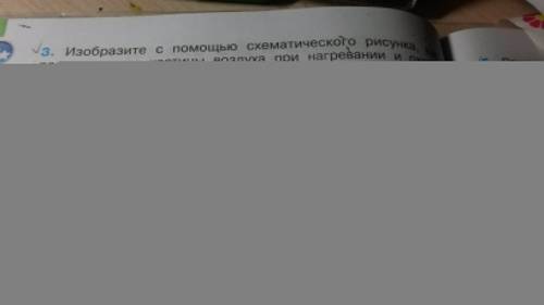 Изоброзите с схемического рисунка, как распологаются частицы воздуха при нагревании и охлаждении .(ч