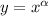 y=x^ \alpha