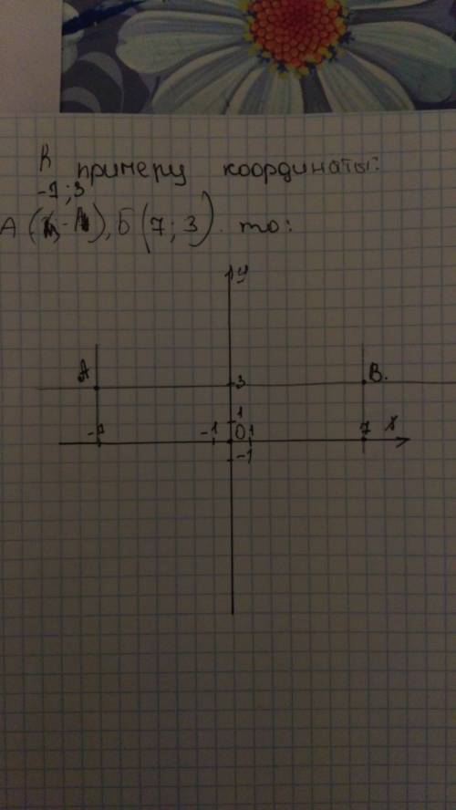 Прямоугольная система координат на плоскости нарисовать рисунок 7 класс