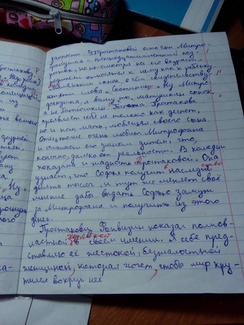 Напишите сочинение на тему образ госпожи простаковой в комедии и.фонвизина недоросль