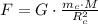 F=G\cdot \frac{m_c\cdot M}{R^2_c}