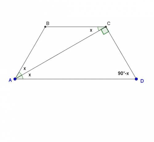 8класс. гимназическая программа, которую не тянут и в равнобедренная трапеция abcd. ac - диагональ.