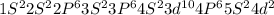 1S^22S^22P^63S^23P^64S^23d^{10} 4P^65S^24d^2