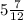 5 \frac{7}{12}