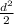 \frac{d^2}{2}