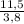 \frac{11,5}{3,8}