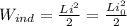 W_{ind} = \frac{Li^2}{2} = \frac{Li_{0}^2}{2}