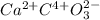 Ca^{2+}C^{4+}O_3^{2-}