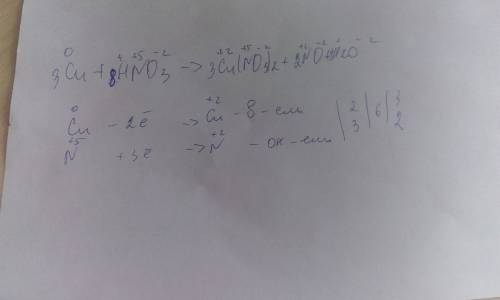 Уравнять уравнение с ионной связи: cu+hno3разб. - cu(no3)2+h2o+no .