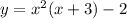 y=x^2(x+3)-2\\