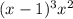 (x-1)^3x^2