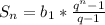 S_n=b_1*\frac{q^n-1}{q-1}